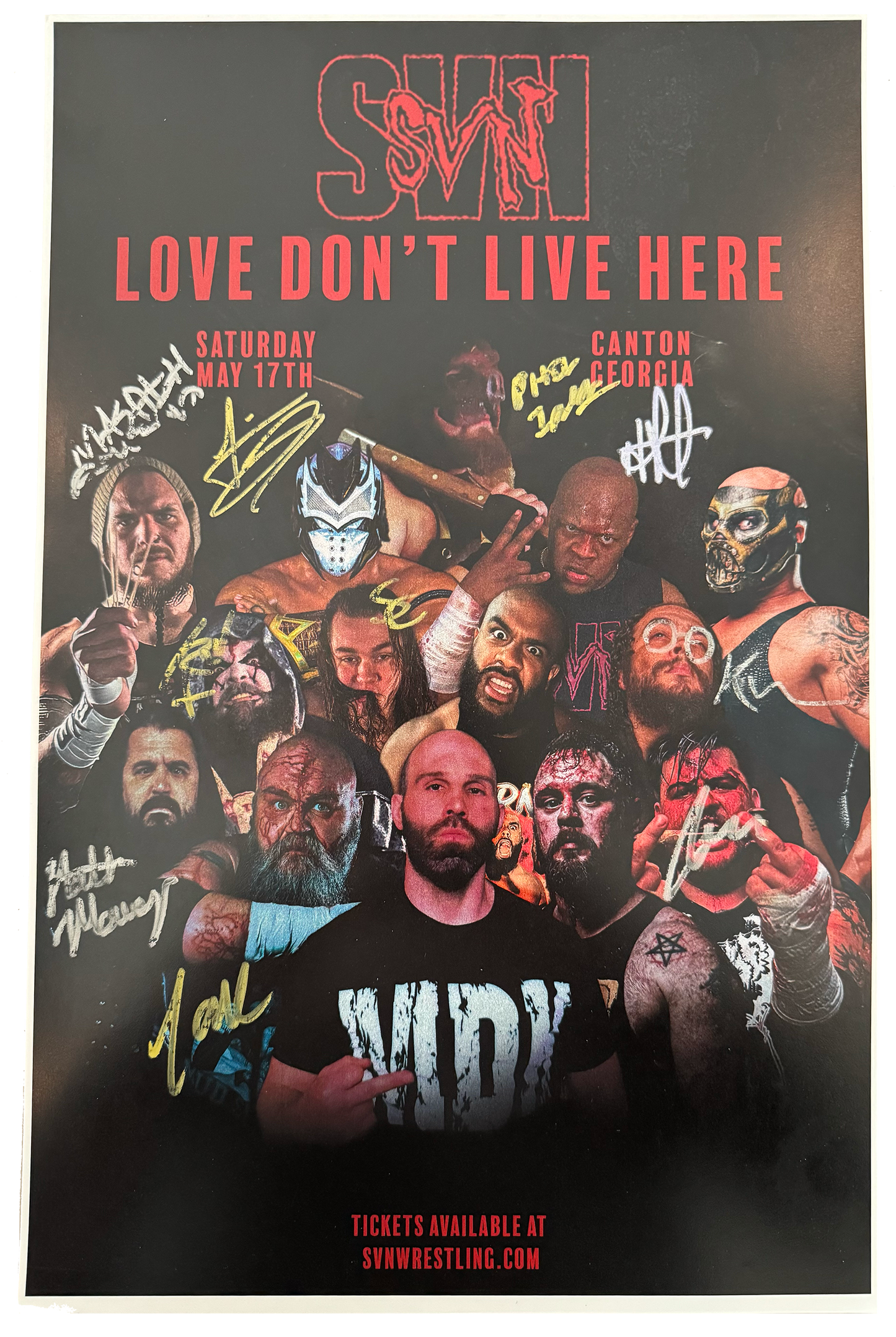Love Don't Live Here - Signed 11x17 Poster