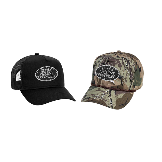 UltraViolent Enforcer Trucker Hats