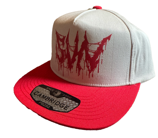 Red & Off White SVN Snapback Hat